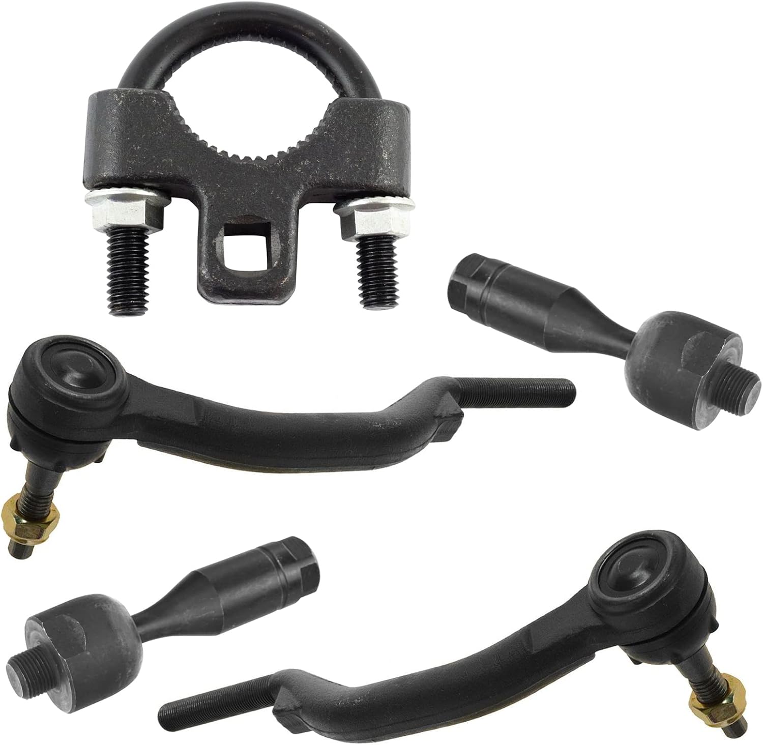 TRQ Inner Outer Tie Rod End Kit Set w/Tool for Buick Chevy GMC Isuzu Olds Saab