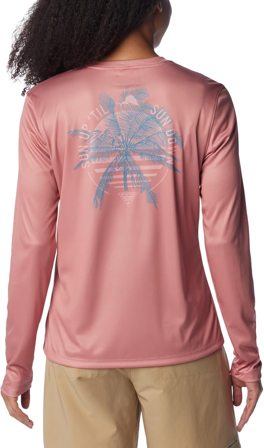 Columbia Womens Tidal Tee PFG Sun Up - Image 2