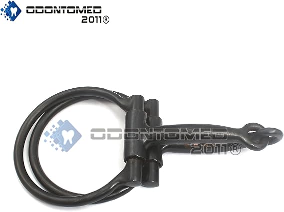 OdontoMed2011 5 INCH D Ring Snaffle BIT with Copper Rollers, BT-005