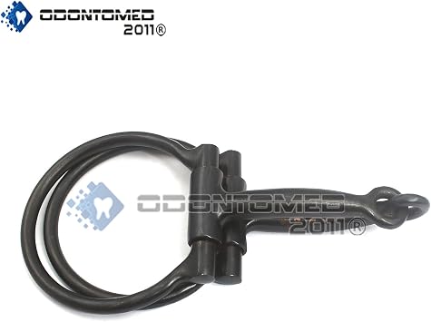 OdontoMed2011 5 INCH D Ring Snaffle BIT with Copper Rollers, BT-005