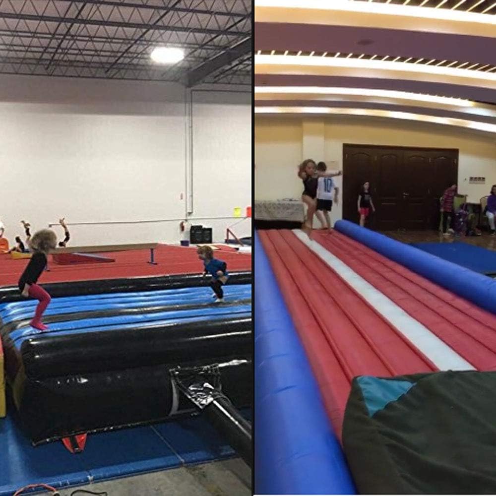 Tumble Track Inflatable Air Mat for Gymnastics -10 ft Width 20 in Height PVC Material