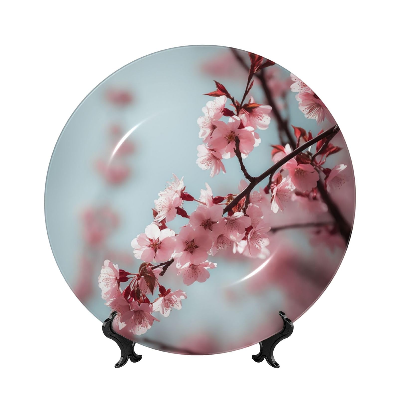 Assiette décorative en porcelaine anglaise pour habiller un mur vide sans encombrer l'espace
