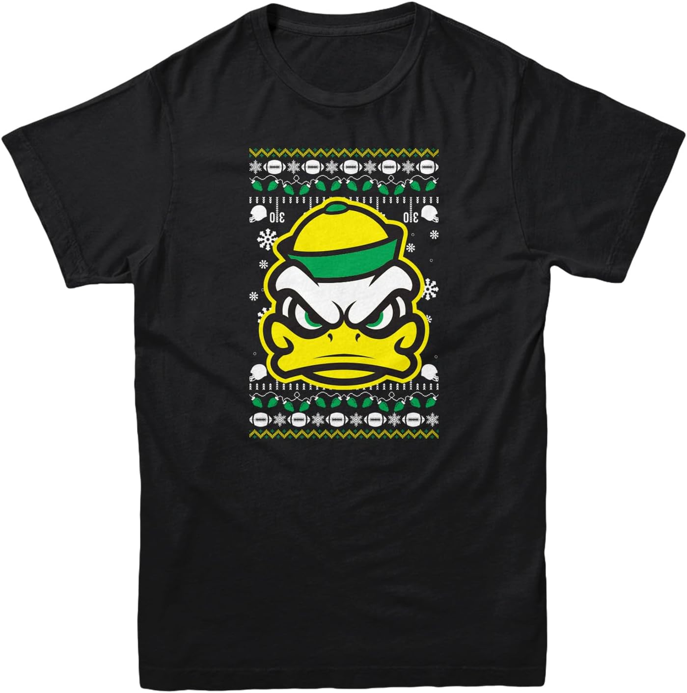 Oregon College Sport Duck Face Ugly Xmas Youth T-Shirt