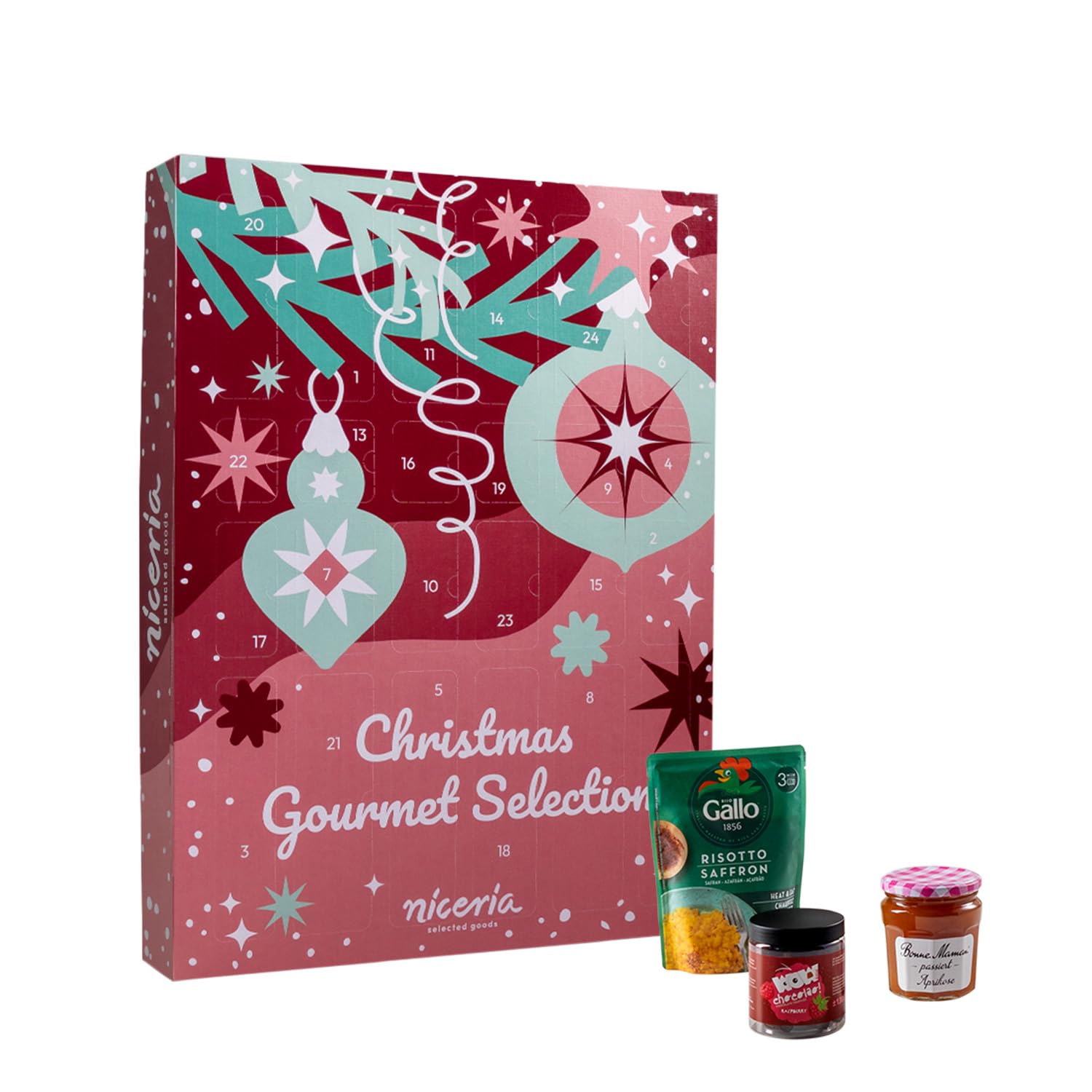 XXL Adventskalender "Gourmet" von niceria | 24 Marken-Überraschungen