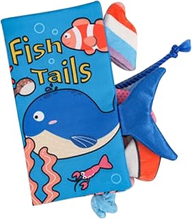 ibasenice Livros De Brinquedo Livro De Treinamento De Cognição Livros Educacionais Iniciais Livro De Mão De Bebê Livro De Pano Livros De Bebê Oceano Manuscrito