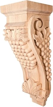 Large Grape Wood Corbel Maple