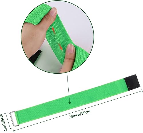 Miniatura 7 de Hooqict 6 bandas de carreras de 3 patas para niños y adultos, cumpleaños, carnaval, fiesta, día de campo, al aire libre, relevo de tres patas,