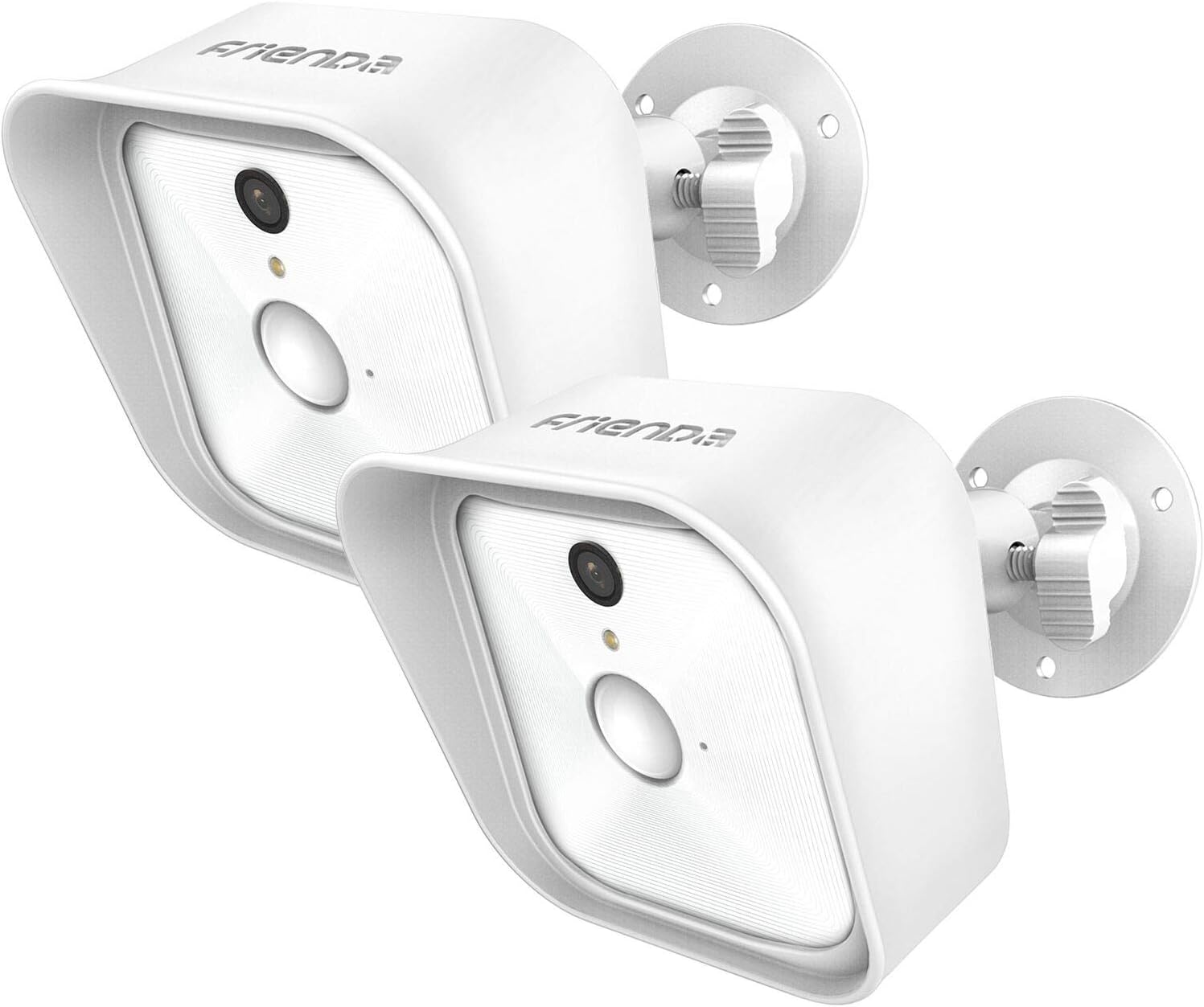 Frienda 360 Degree Adjustable Wall Mount Bracket and Silicone Protective Skin for Blink XT Indoor/Outdoor Security Camera (White, 2 Sets)