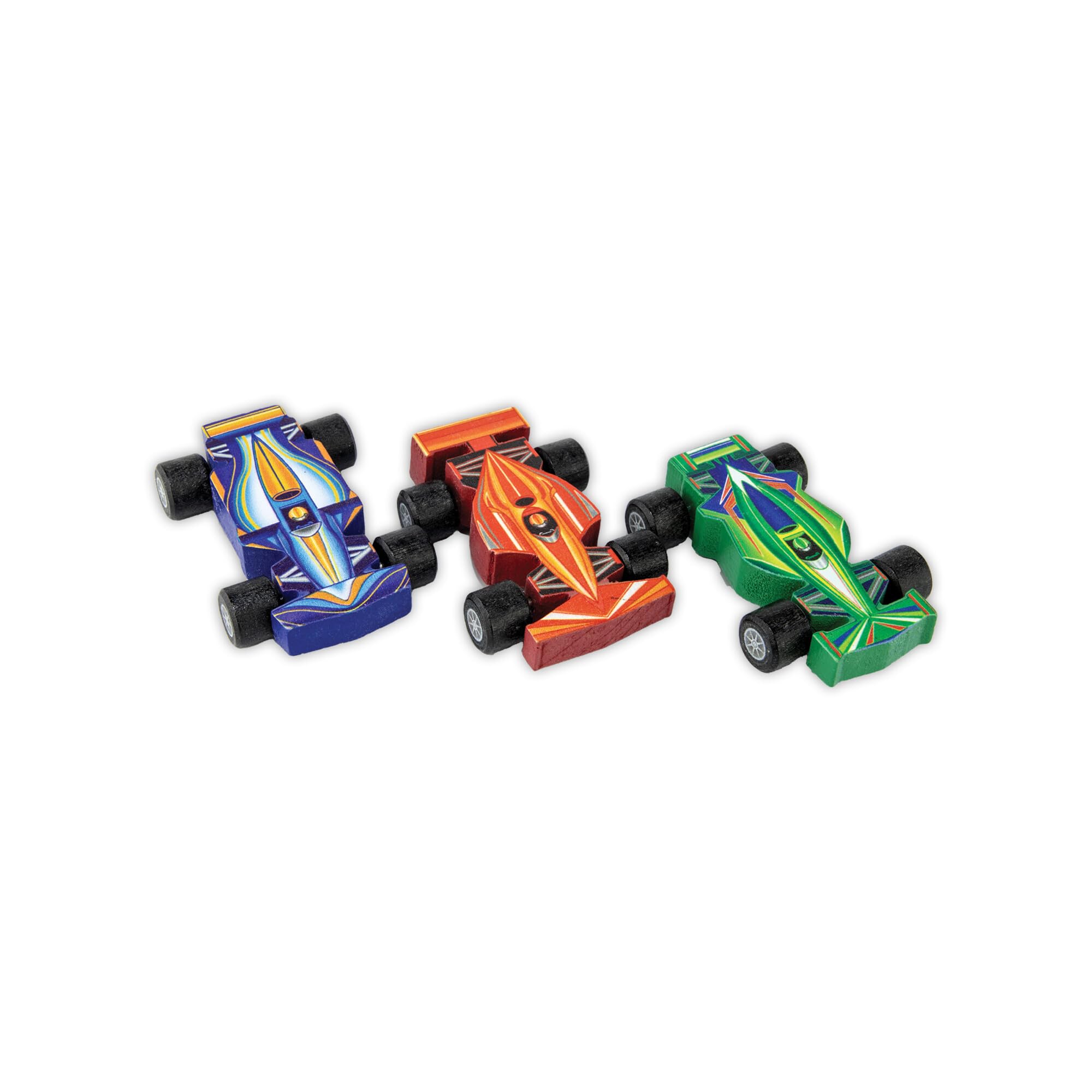 Peaceable Kingdom Puzzle & Play: Race Day - Floor Puzzle for Kids Ages 3 and Up - Includes 3 Wooden Vehicles to Zoom Around The Race Track Puzzle for a Double Dose of Fun - Measures 26" x 36" - Image 7