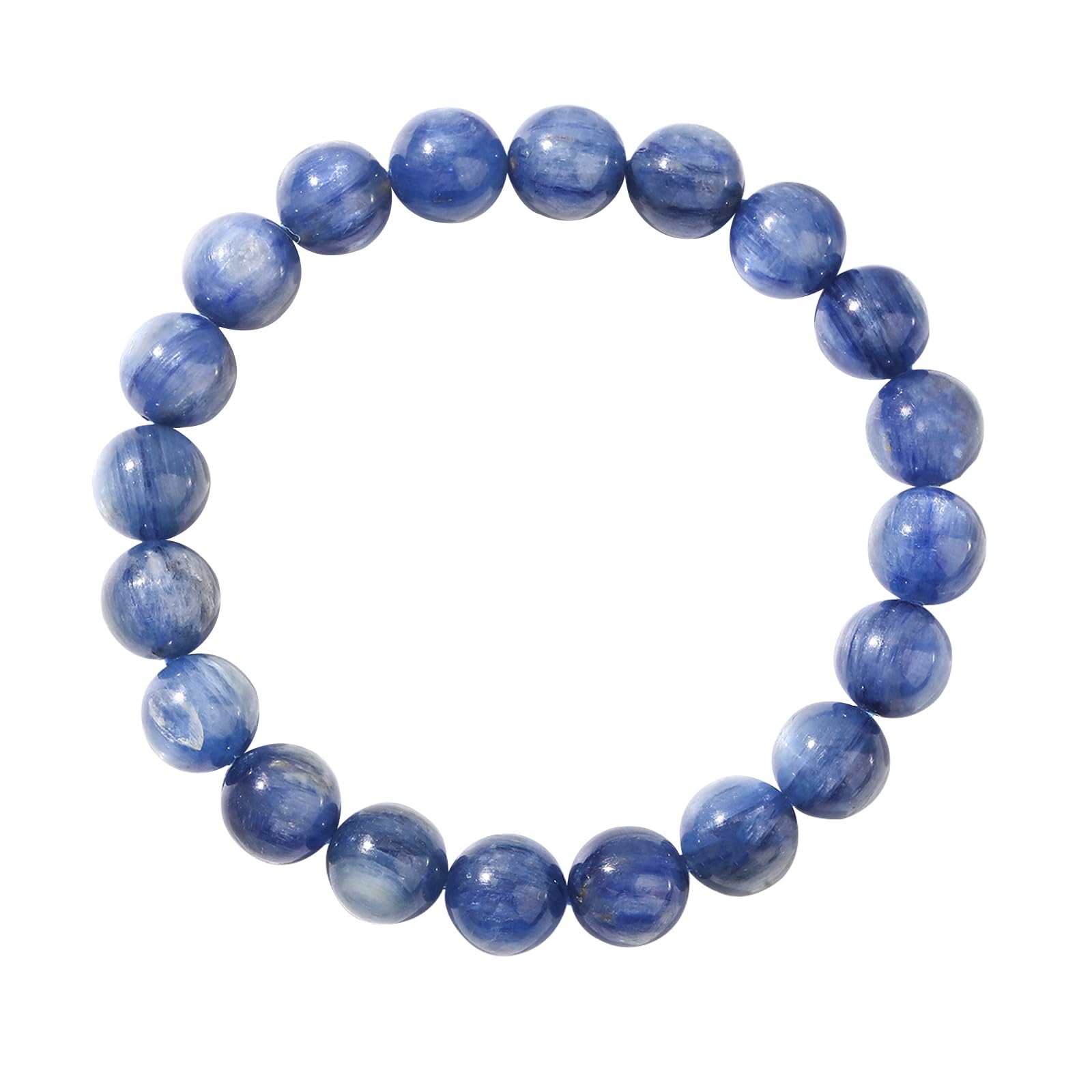Bracciale Elasticizzato con Perline di Cristallo Naturale per Donna Uomo, Gioielli Fatti a Mano con Perline di Cristallo di energia Spirituale curativa Pietra preziosa,7~8mm