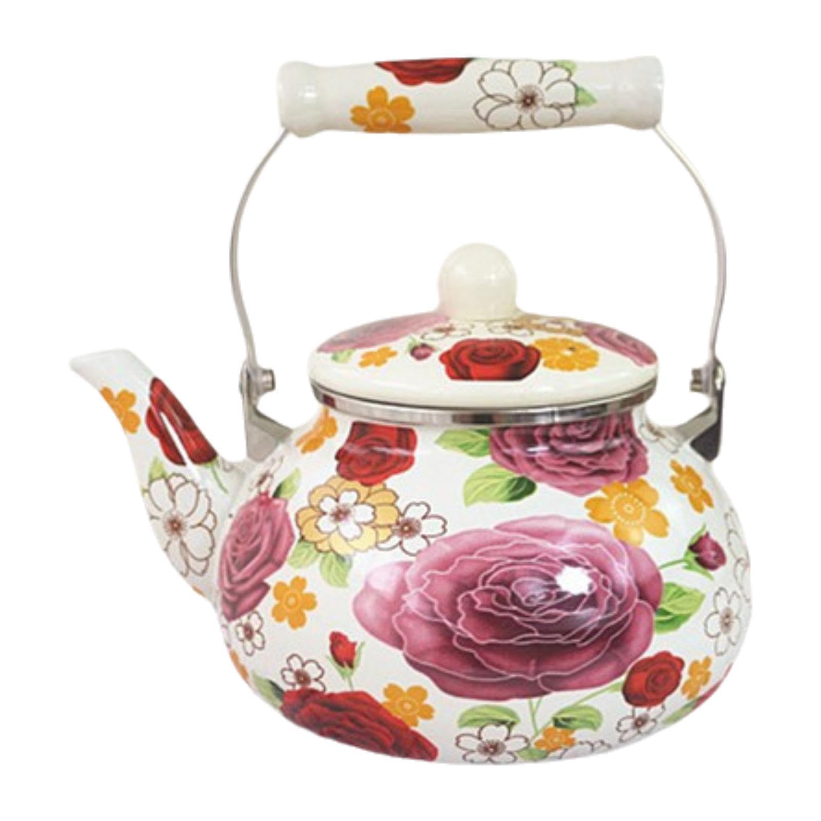 Cafetière émaillée 2.5L bouilloire et théière thermique pour infusion