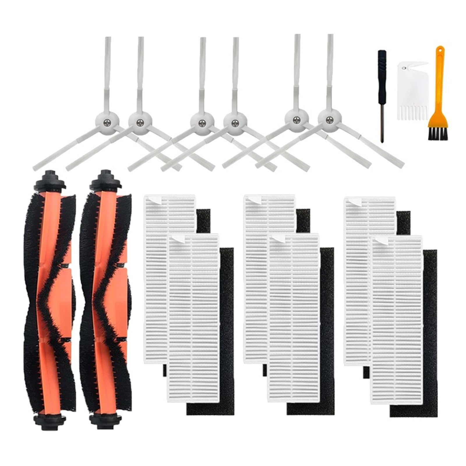 PORRSYDCD Side/Main Brush Cover Hepa Filter Mop Cloth Parts，Compatible With Mijia G1 MJSTG1 Mi Robot Vacuum Mop Essential Vacuum Cleaner(Set3)