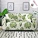 Elastisch Sofa Überwürfe Sofabezug, Morbuy Ecksofa L Form Stretch Antirutsch Armlehnen Sofahusse Sofa Abdeckung Hussen für Sofa Couchbezug Sesselbezug (2 Sitzer,Grünes Blatt)