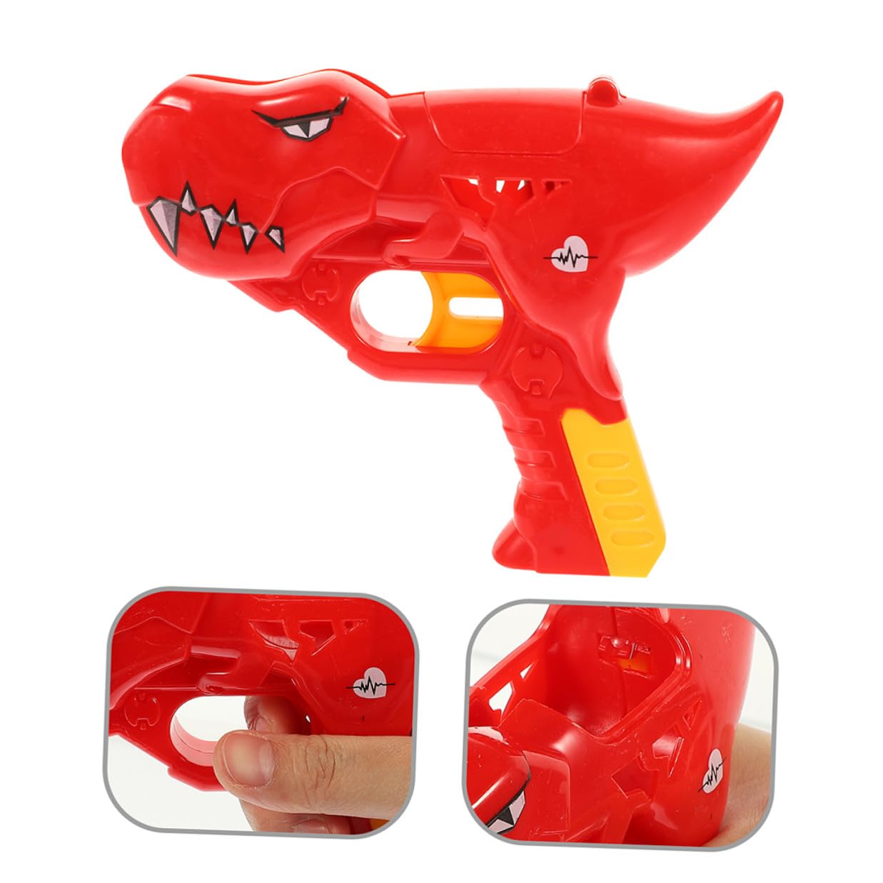 Porta Lecca di Dinosauro in Plastica Rosso Facile da Usare Design Creativo per Feste e Ragazzo Ragazza Divertente Giocattolo