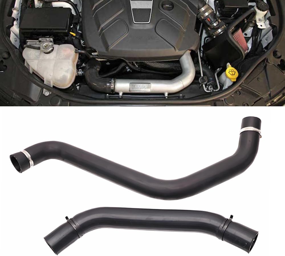 Radiator Coolant Inlet and Outlet Hose Compatible with Jeep Grand Cherokee Dodge Durango 3.6 2011-2015 Compatible with Grand Cherokee 3.0 Diesel 2016-2019 Replace 55038121AD 55038022AB