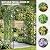 Metal Garden Arch Trellis, 7.3FT Extra Tall Polyethylene-Coated Steel Garden Trellis for Climbing Plants, Vegetables, Flowers, Outdoor Pergola Arbor Wedding Party