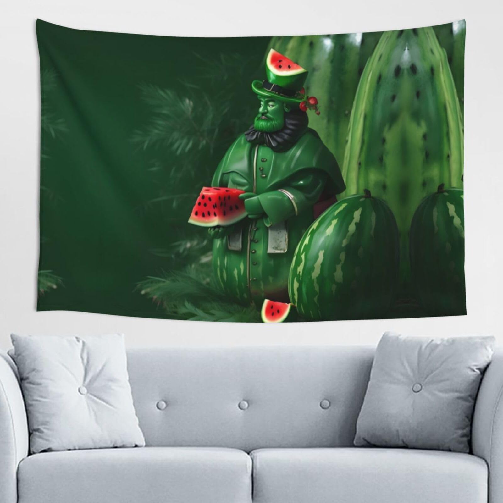 ZZYYDS Patrick's Watermelon Festival Wall Decor Tapestry 60x40in, Wall Hanging, Home Decor, Dorm Decor, Porch Tapestry, etc.