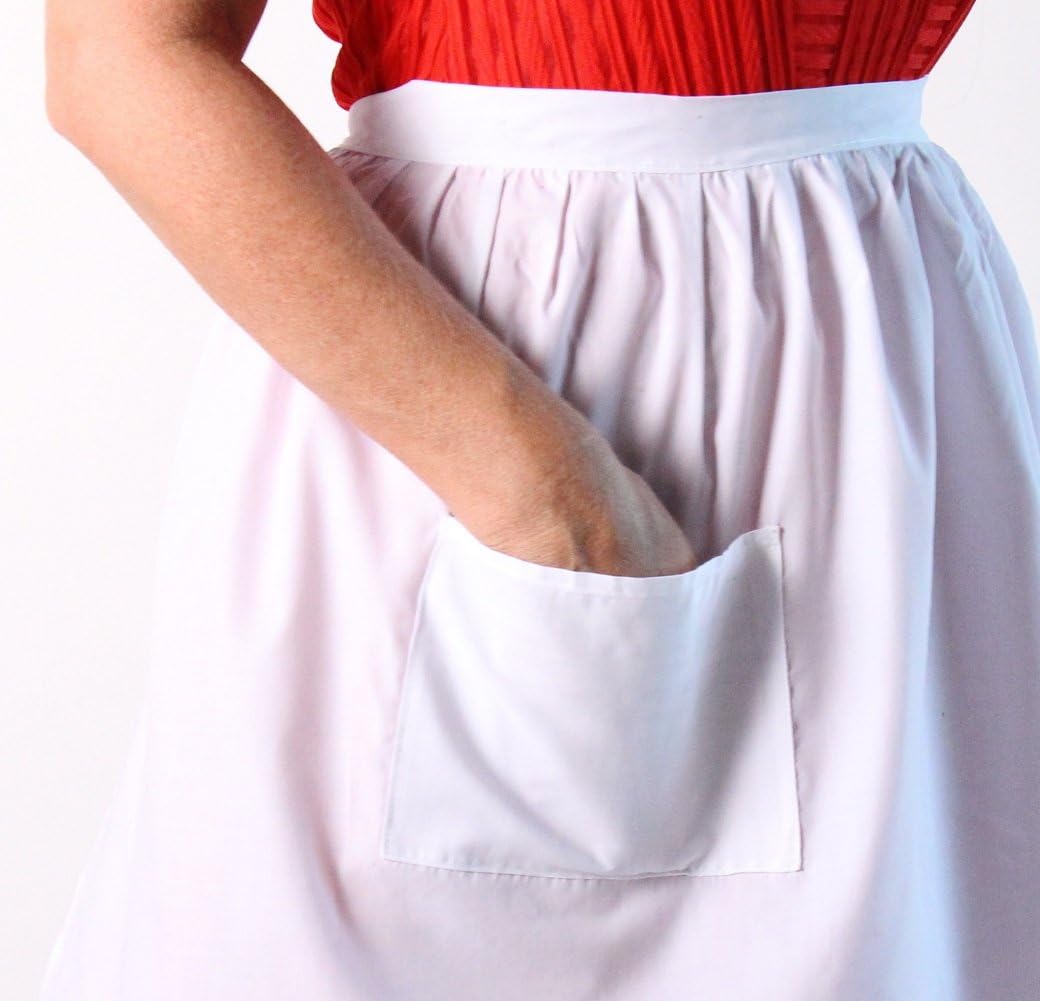 Mrs. Santa Claus White 18" Costume Apron : Clothing, Shoes & Jewelry