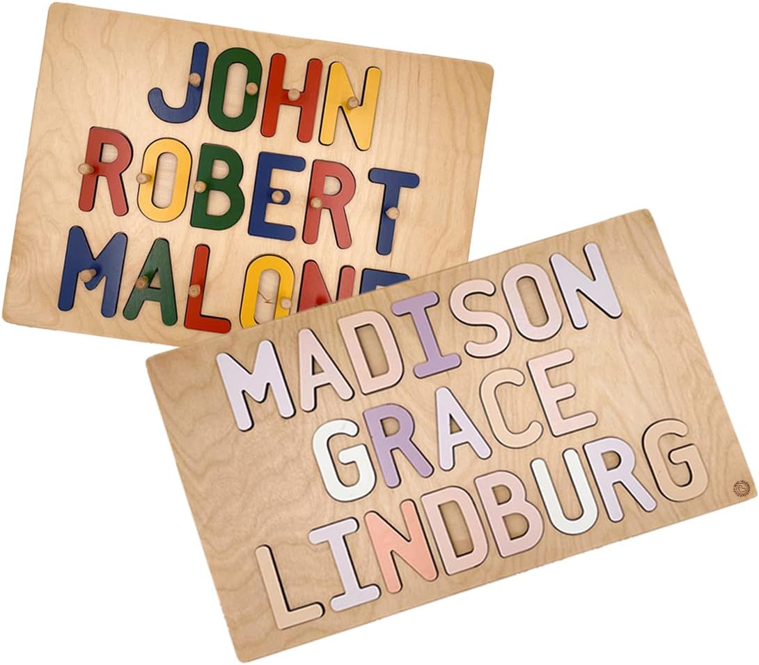 Kids Personalized Wooden Puzzle, Two or Three Names - 12/17: Last Day for Purchase