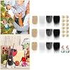 Christmas Gnome Beard, 12PCS Precut Faux Fur Gnome Beard with 12PCS Round Wooden Balls, Handmade DIY Crafts Dcoration Supplies (White) #3