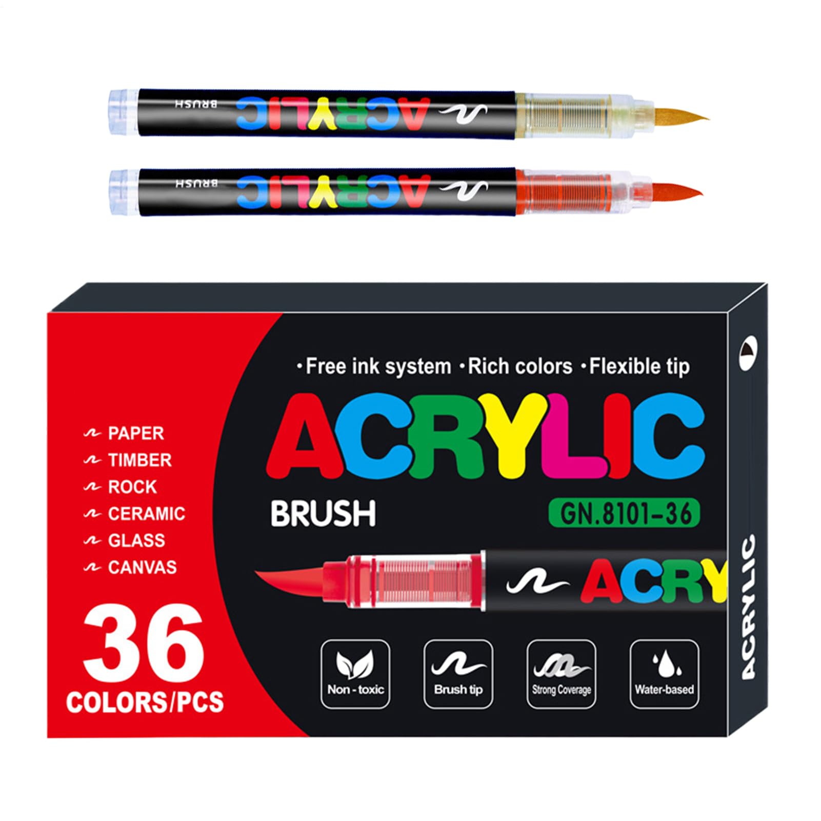 Rotulador de color – Juego de rotuladores artísticos con punta fina, tinta pigmentada viva, herramienta de pintura resistente al agua, herramienta de pintura duradera, portátil y creativa, impresión