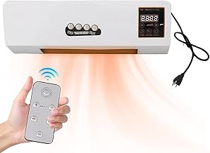 Mini ar condicionado de parede,Resfriamento Aquecimento Ar Condicionado de Dupla Utilização - Equipamento de aquecimento doméstico para sala de jantar, sala de estudo, quarto, sala de estar, Hunya