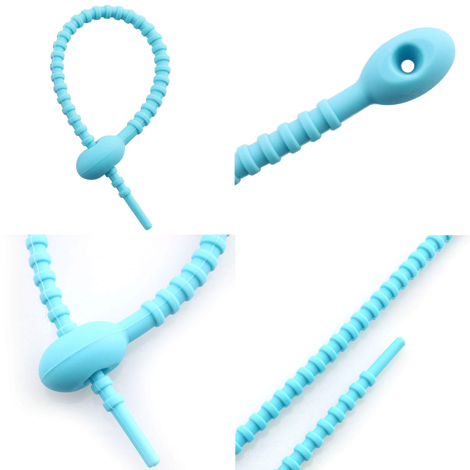 Kabelbinder Aus Silikon – 40 Stück, Wiederverwendbar, 25 Cm, Bunt Für Kabel & Lebensmittel