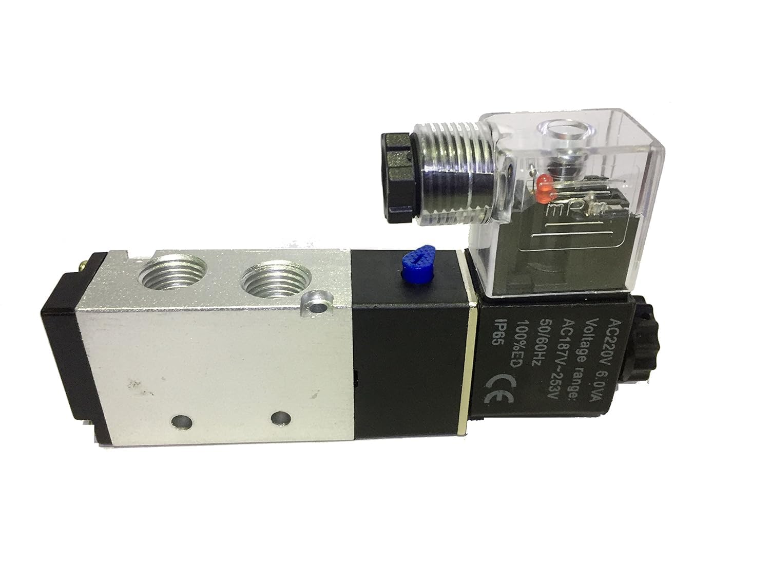 AC 24V Solenoid Air 5 Port 2-4V210 08 Single Solenoid Valve Body 1/4inch BSP 1/8' Pneumatic air Valv 2 Position 5 Way Pneumatic Control Solenoide Valv EInternally Piloted Acting Type Electrical (AC)-image-7