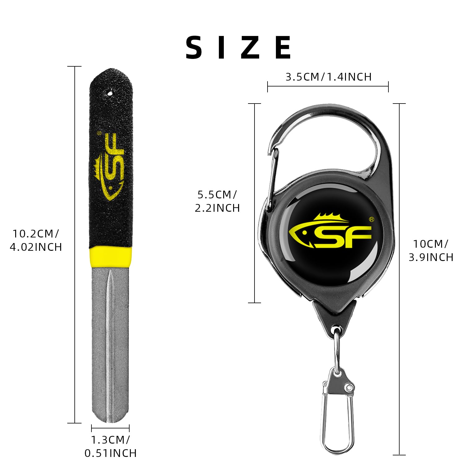 SF Affilatrice per Ami da Pesca File Gancio Strumento di Rettifica Portatile Doppia Faccia Grana Diamantata con Divaricatore Zinger Attrezzo Accessori