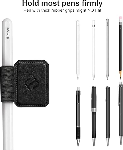Miniatura 6 de Fintie Paquete de 4 soportes para lápiz Apple Pencil Pro, Apple Pencil (USB-C  1  2 generación) y lápices capacitivos, funda elástica de piel