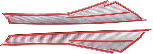 Miniatura 7 de Moldura de cubierta de pilar lateral A para parabrisas delantero compatible con Corvette C7 Stingray 2014-2019 100% fibra de carbono real, 2 piezas,