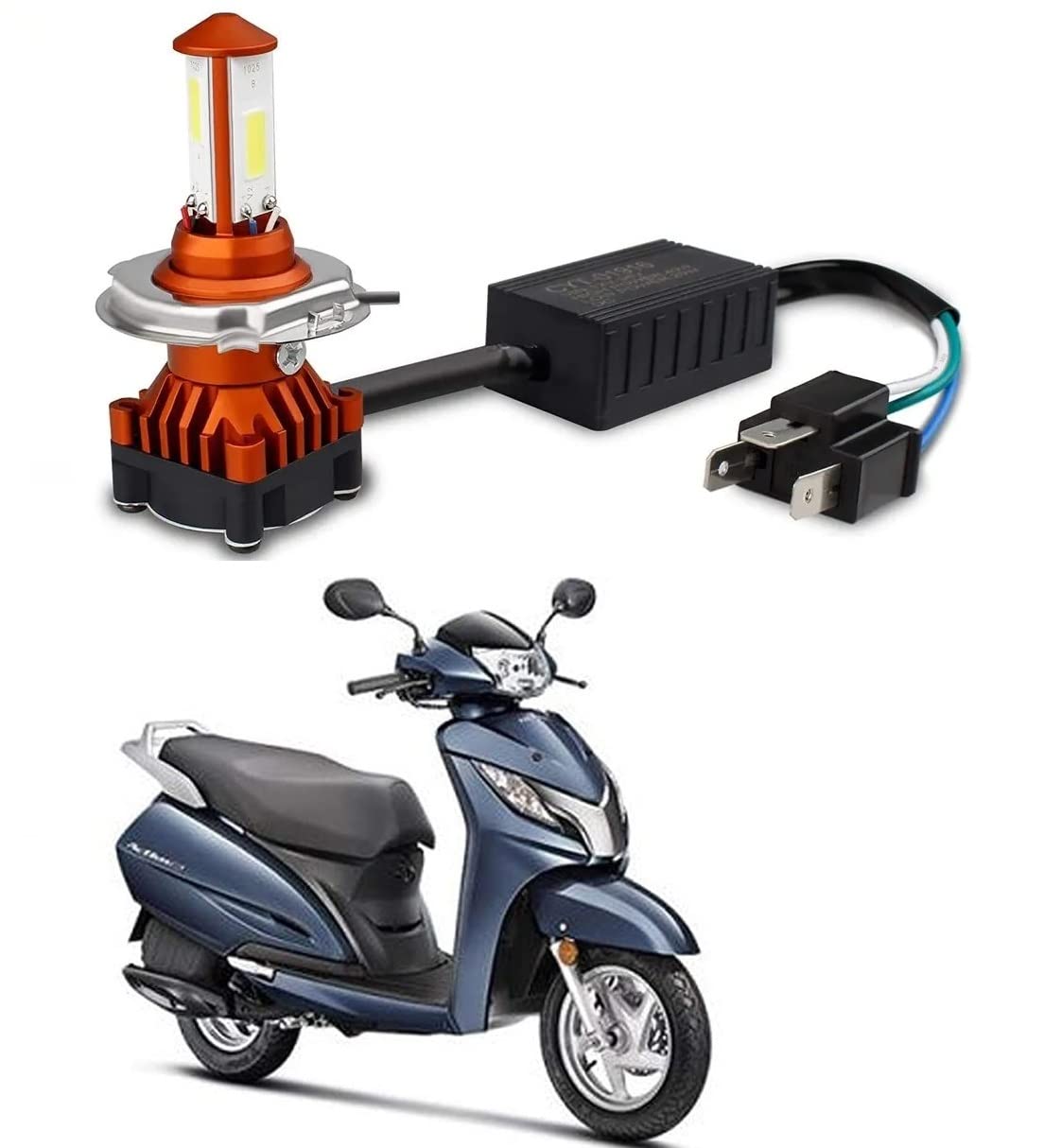 Olmeo H4 LED Headlight Bulb with H4 Fitting GOLDEN 40 WATT Hi/Low Beam