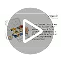 Image of Brand Conquer Lunch Box Leak-Proof BPA Free Stainless Steel for School, Lunch Box for School & Office with a Fork, a Spoon and a Pair of Chopsticks (Dark Blue, 4 Compartment)