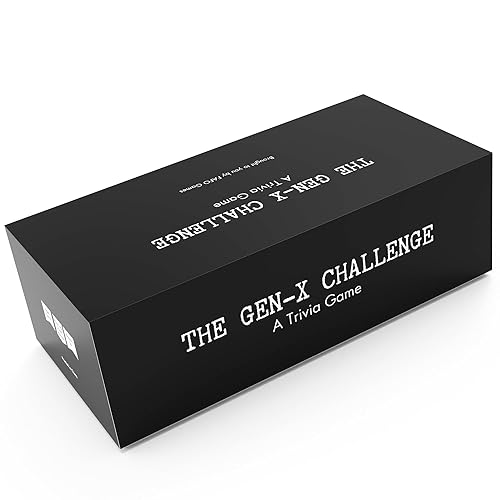 The Gen-X Challenge - 80s and 90s Trivia Card Game