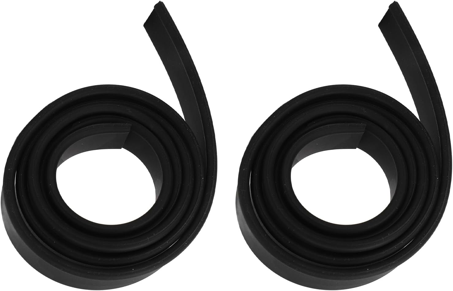 2pcs Black Squeegee Replacement Rubber Blades Effortless Squeegee Replacement Rubber Blade Cleaning for Home Car Interior Various Applications
