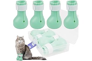 4-Piece Cat Boots: Anti-Scratch Protectors for Fearless Felines