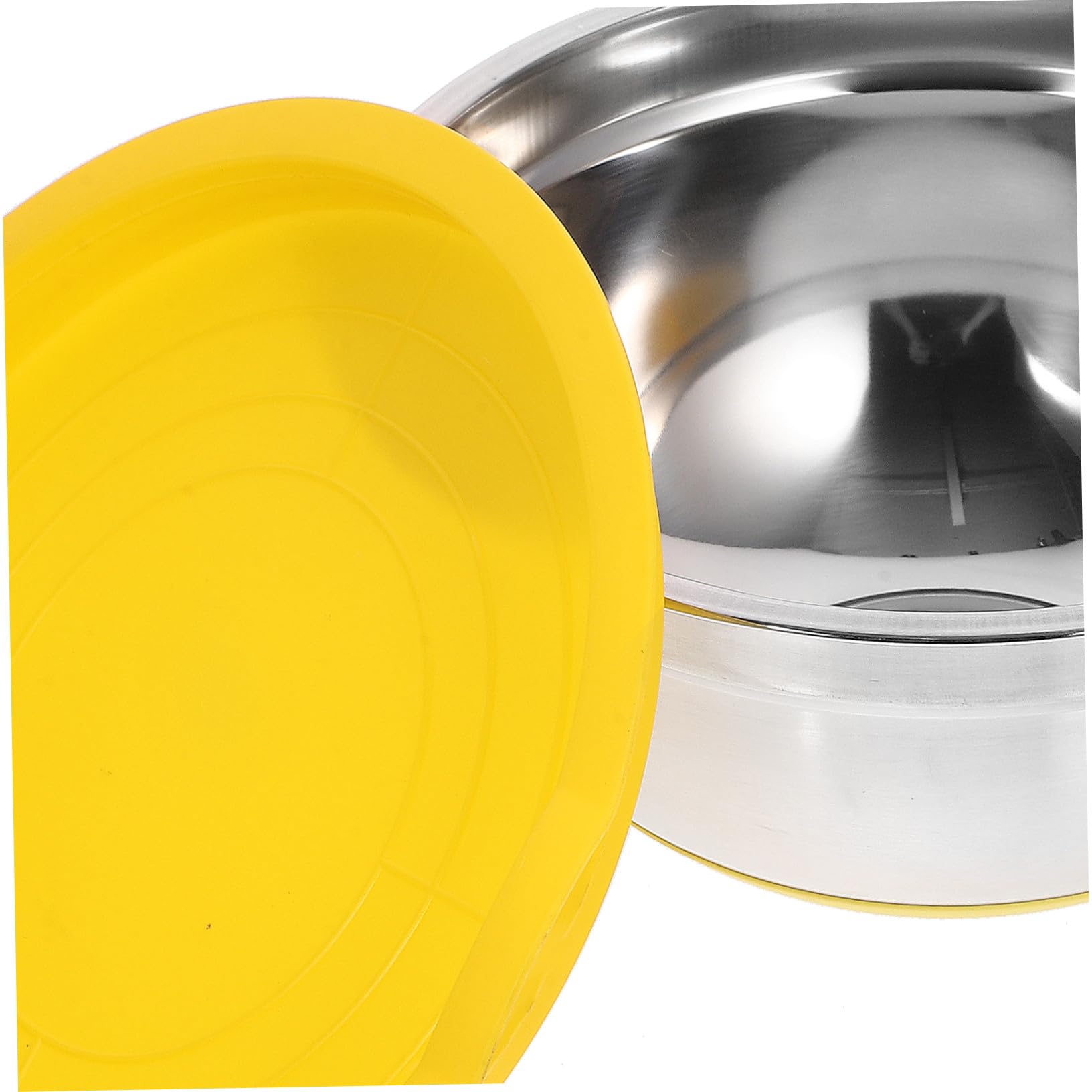 DOITOOL 4 Stück Edelstahlschüssel Schalen aus Edelstahl für Backen mit Deckel Salat Schüssel Gemüse Schüssel Speise Nudel Multifunktionale Küche Salat Zubehör Wiederverwendbare