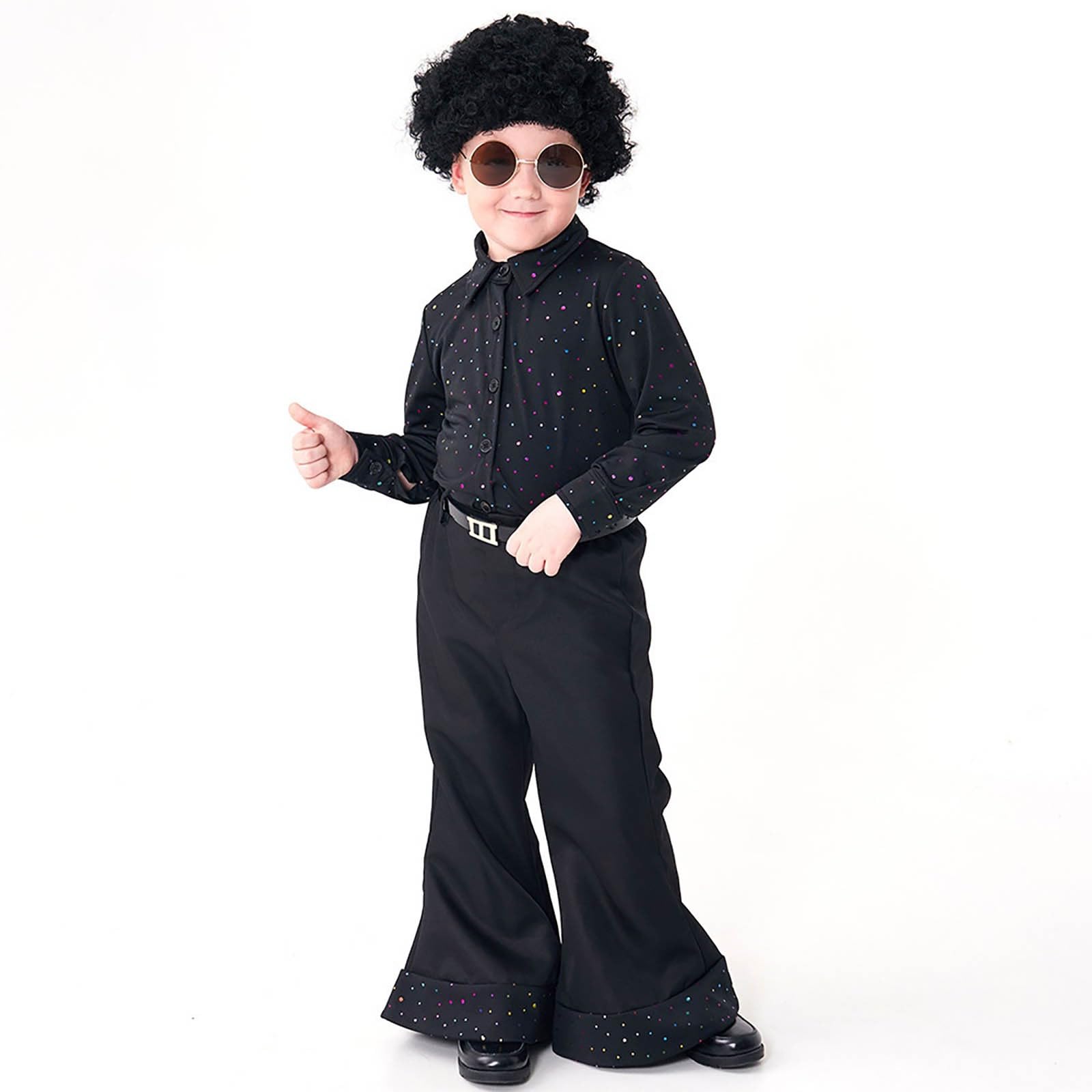 Faschingskostüme Kinder Jungen Disco Kostüm Glitzer 70Er Jahre Für Fasching Karneval Mottoparty Bühnenperformance Perfekt Für Kleine Tanzkönige Kinder Faschingskostüm Junge Karnevalskostüm