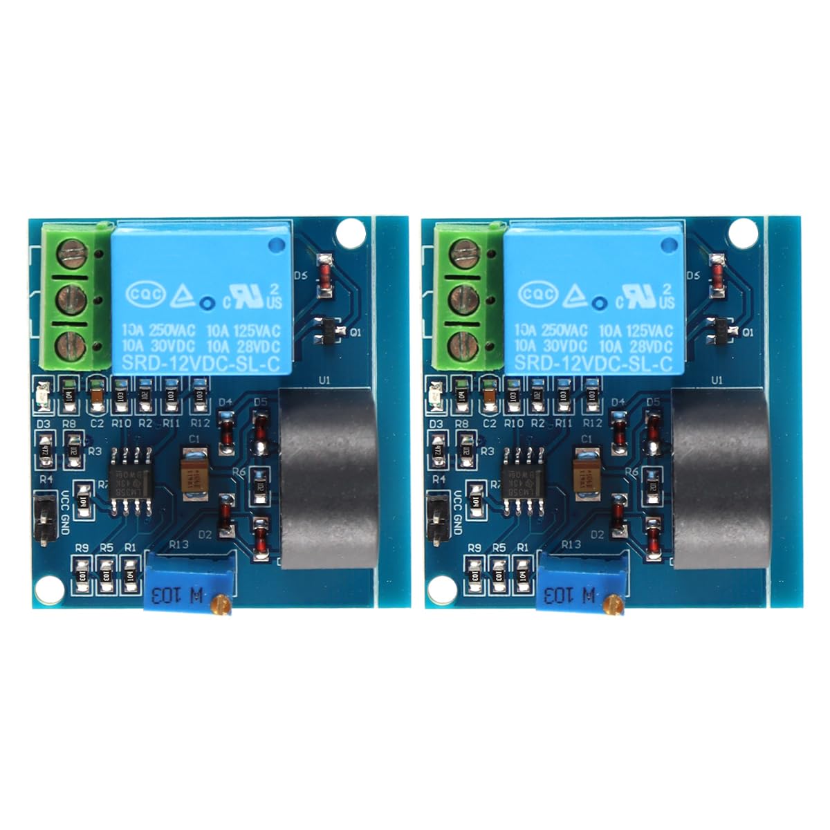DollaTek 5 stuks 5 V 1-weg relaismodule met optokoppelaar 1-weg relay relay uitbreidingsplaat High en Low Trigger met LED-waarschuwingslamp (DC 0-5 V