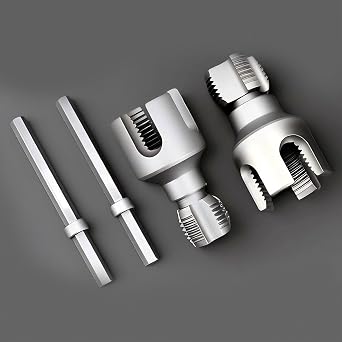 2PCS Electric Drill Thread Cutting Tool, Pipe Internal and External Thread Cutting Tool, Comprehensive Internal and External Thread Cutting Accessories Suitable for Sizes 1/2 "and 3/4"