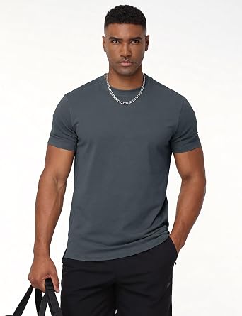 Eisctnd Workout Shirts for Men Dry Fit Moisture Wicking Cooling Gym Tee