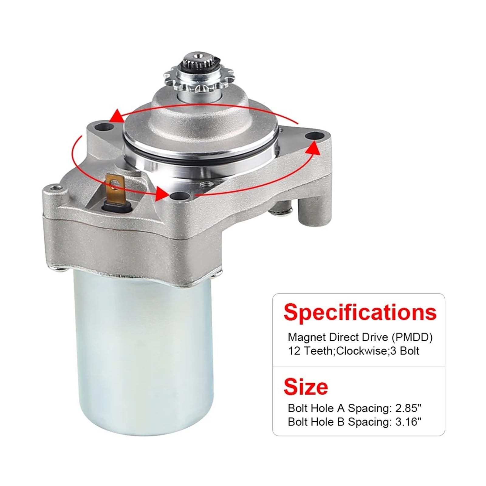 Starter Per Tao Tao 50cc 70cc 90cc 110cc 125cc 4 Ruote ATV 12V Motociclo Motorino Avviamento Elettrico Motorino Avviamento