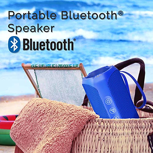 Wharfedale Waterproof Portable Bluetooth Speaker with 20W Stereo Sound,TWS Connection, Built-in Mic, Portable Wireless Speaker for Home and Outdoors