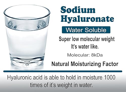 Miniatura 3 de DNA Code -Polvo de ácido hialurónico DIY, hialuronato de sodio, peso molecular más bajo-8kDa, grado cosmético, agregue a sus propios productos