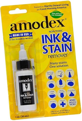 Miniatura 5 de Amodex Products Inc 104 - Removedor de tinta y manchas de 4 onzas y Amodex Ink & Stain Remover Botella de 1 oz
