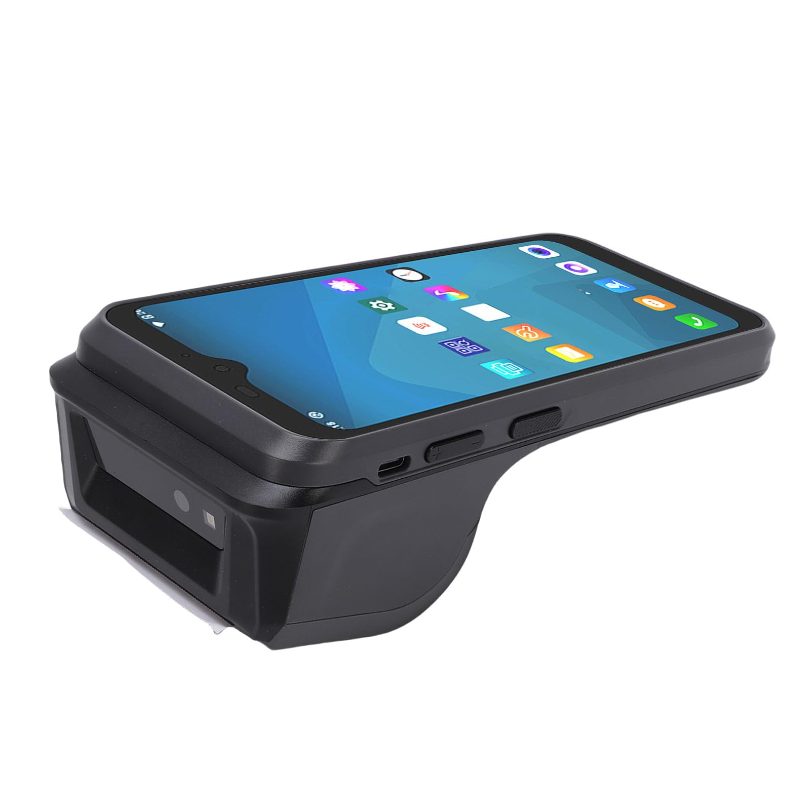 Jeffergarden Terminale POS Portatile, Touch Screen HD da 6,2 Pollici con Stampante Termica Ad Alta velocità e Scanner di Codici a Barre, per Ristoranti e Negozi Al Dettaglio