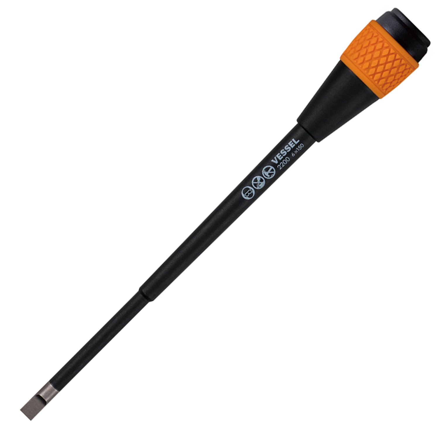 Vessel 6(1/4)X150(6") Replacement Blade Ball Grip Ratchet Screwdriver (/4) X150(6") Replacement Blade)