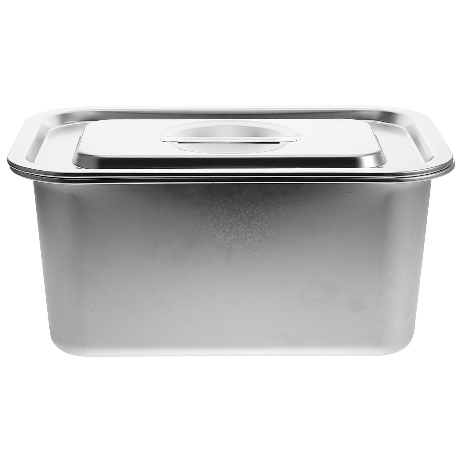 Bac à Compost Compact et Pratique avec Couvercle Cuisine en Acier Inoxydable pour Déchets Alimentaires sur Plan de Travail