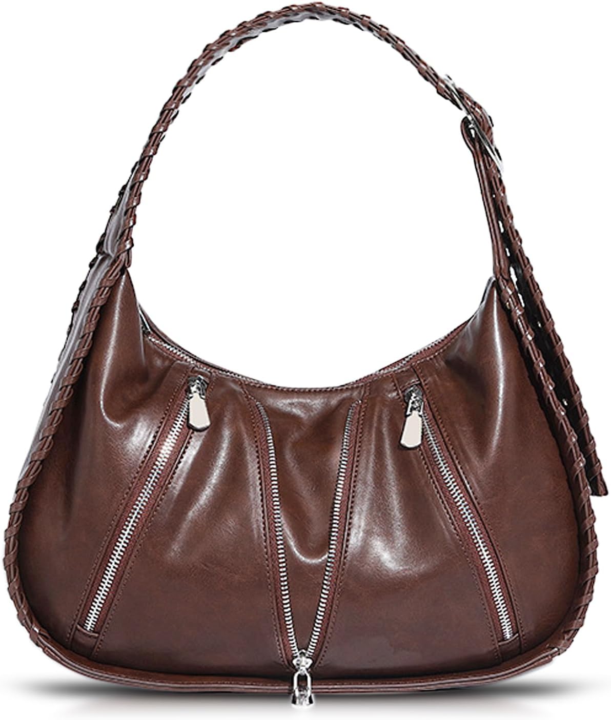 Handbag Bag for Women, Leather Purse, Vintage Underarm Bag, Shoulder Suitable for Important Occasions, Work, Travel