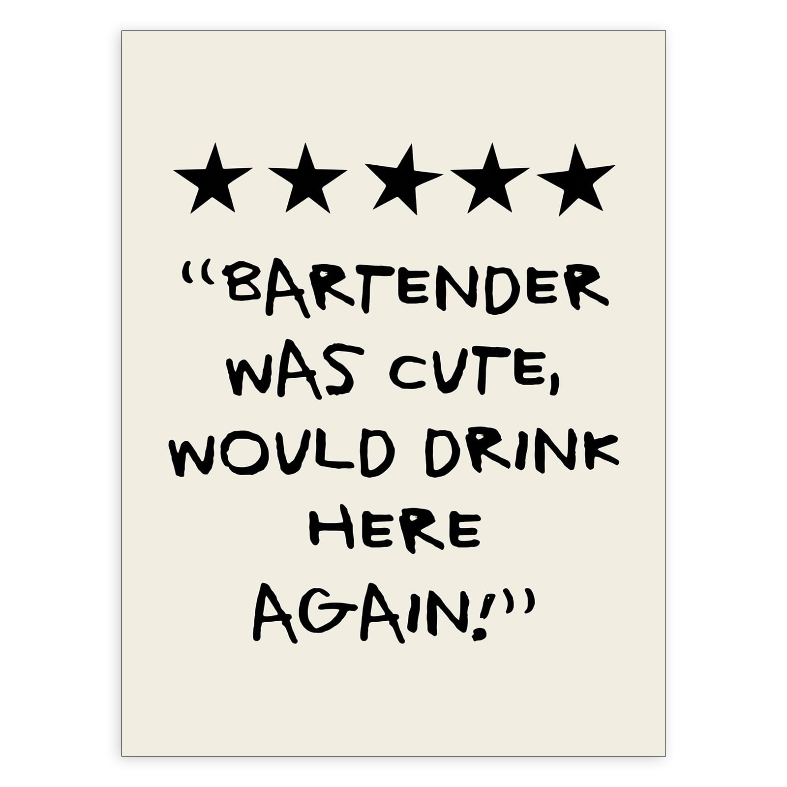 アンティーク雑貨 Your Friendly Bartender Amazon.com: CAXIYSH Fun Bar Canvas Wall Art Retro Trendy Posters